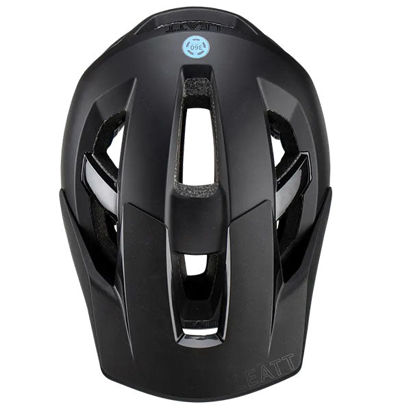 Product photo showing Leatt, AllMtn 3.0 V25 Helmet (MTB) Mountain Bike in Stealth, Colors: Graphite, Red, Rust, Stealth, White, Sizes: LG, MD, SM, SKU: 1023015401