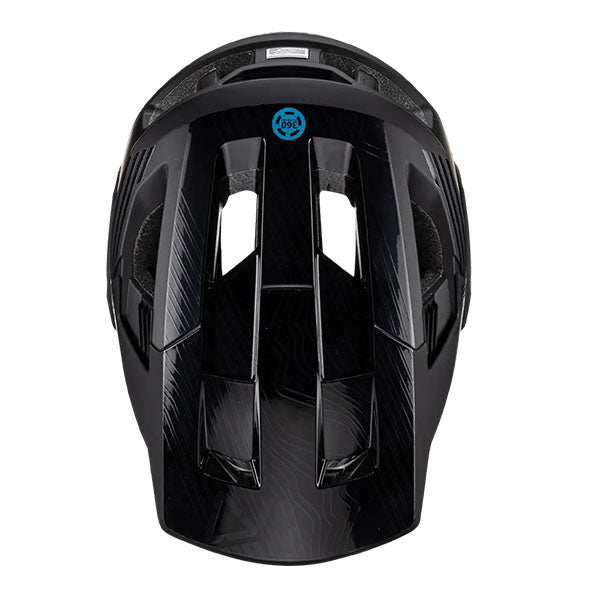 Product photo showing Leatt, V25 Enduro 4.0 Helmet (MTB) Mountain Bike in Stealth, Colors: Loam, Red, Stealth, White, Sizes: LG, MD, SM