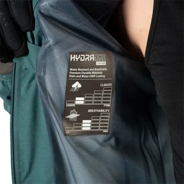 Product photo showing Leatt, HydraDri 2.0 Jacket (MTB) Mountain Bike in Pistachio, Colors: Black, Loam, Pistachio, Sizes: 2-3, SKU: 5025104422