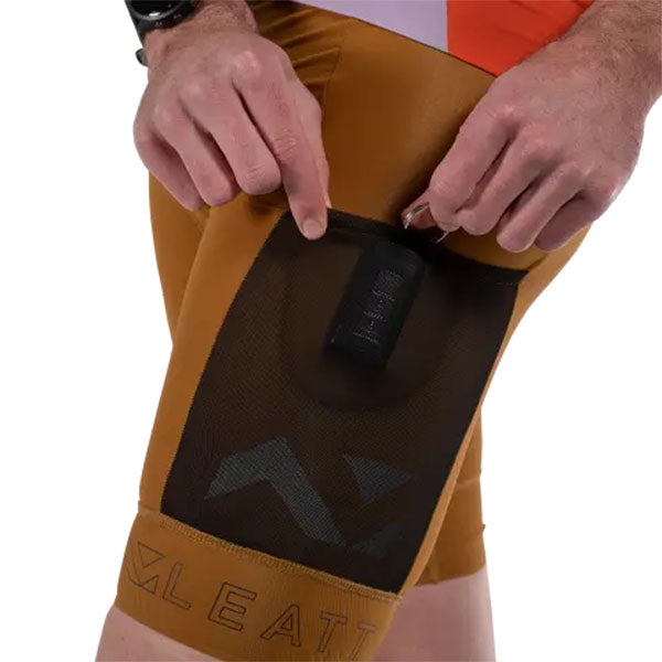 Image showing Leatt, Endurance 5.0 Bib (MTB) Mountain Bike in Peanut, Colors: Black, Peanut, Sizes: 2-3, SKU: 5024130295
