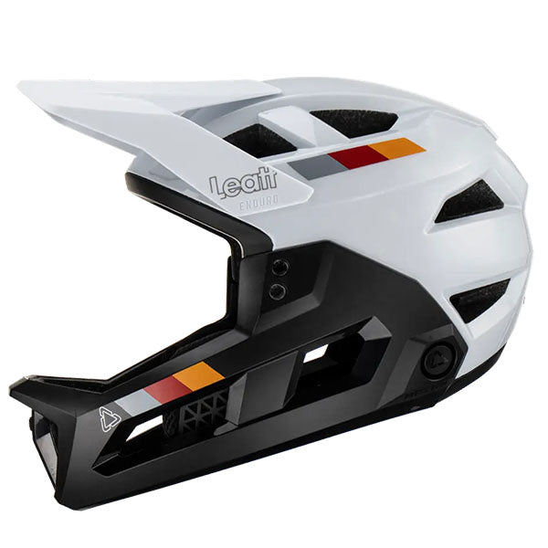 Image showing Leatt, V25 Enduro 2.0 Helmet (MTB) Mountain Bike in White, Colors: Cyan, Lava, Purple, Stealth, White, Sizes: LG, MD, SM