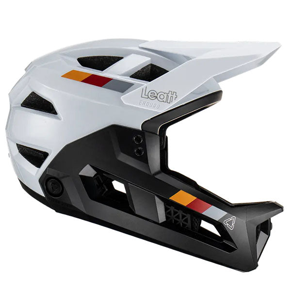 Image showing Leatt, V25 Enduro 2.0 Helmet (MTB) Mountain Bike in White, Colors: Cyan, Lava, Purple, Stealth, White, Sizes: LG, MD, SM