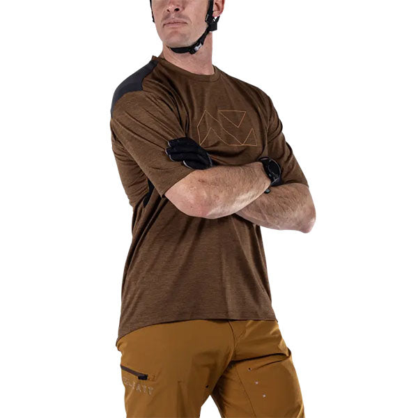 Studio product image of Leatt, Trail 1.0 Jersey (MTB) Mountain Bike in Loam, Colors: Black, Loam, Rust, Teal, Sizes: 2-3, SKU: 5025103905
