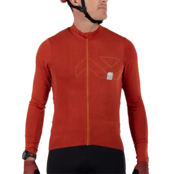 Image showing Leatt, MTB Endurance 4.0 Long Sleeve Jersey in Lava, Colors: Black, Lava, Teal, Sizes: 2-3, SKU: 5025103360