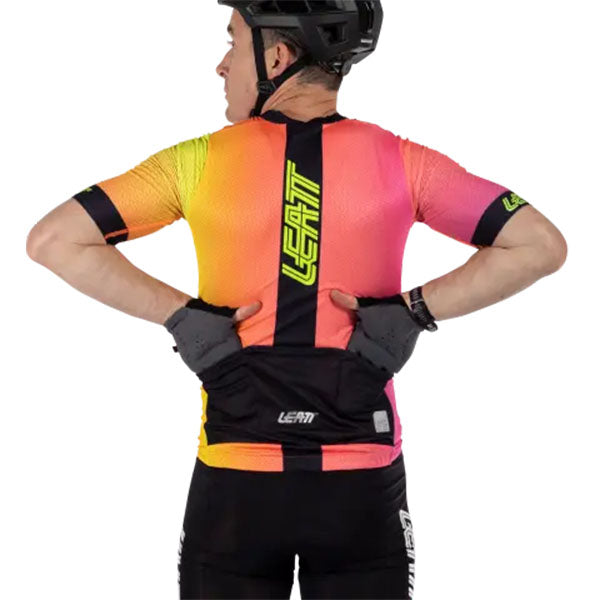 Image showing Leatt, Endurance 6.0 Jersey (MTB) Mountain Bike in Black, Colors: Black, Neon, Teal, Sizes: 2-3, SKU: 5025103283