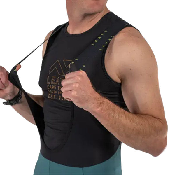 Studio product image of Leatt, Endurance 4.0 Bib Long (MTB) Mountain Bike in Black, Colors: Black, Teal, Sizes: 2-3, SKU: 5025103542