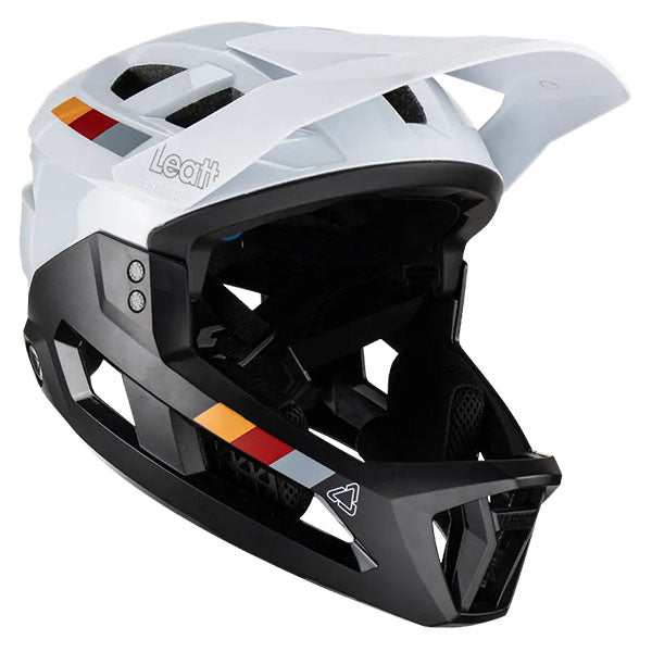 Product image of Leatt, V25 Enduro 2.0 Helmet (MTB) Mountain Bike in Lava, Colors: Cyan, Lava, Purple, Stealth, White, Sizes: LG, MD, SM