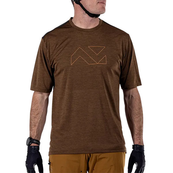 Product image of Leatt, Trail 1.0 Jersey (MTB) Mountain Bike in Rust, Colors: Black, Loam, Rust, Teal, Sizes: 2-3, SKU: 5025103905
