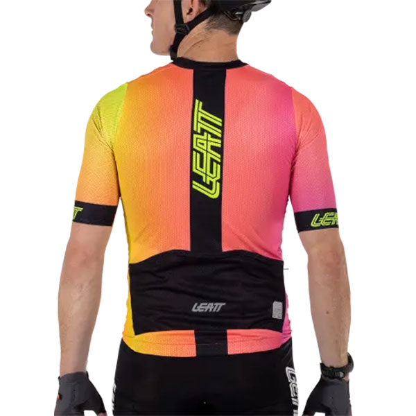 Image showing Leatt, Endurance 6.0 Jersey (MTB) Mountain Bike in Black, Colors: Black, Neon, Teal, Sizes: 2-3, SKU: 5025103283