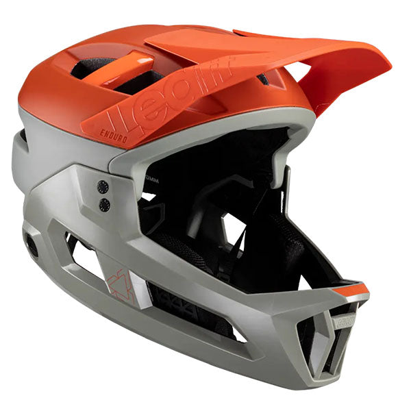 Studio product image of Leatt, V25 Enduro 3.0 Helmet (MTB) Mountain Bike, Colors: Glow, Pistachio, Rust, White, Sizes: LG, MD, SM, SKU: 1024120290