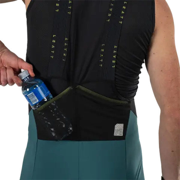 Studio product image of Leatt, Endurance 4.0 Bib Long (MTB) Mountain Bike in Black, Colors: Black, Teal, Sizes: 2-3, SKU: 5025103542