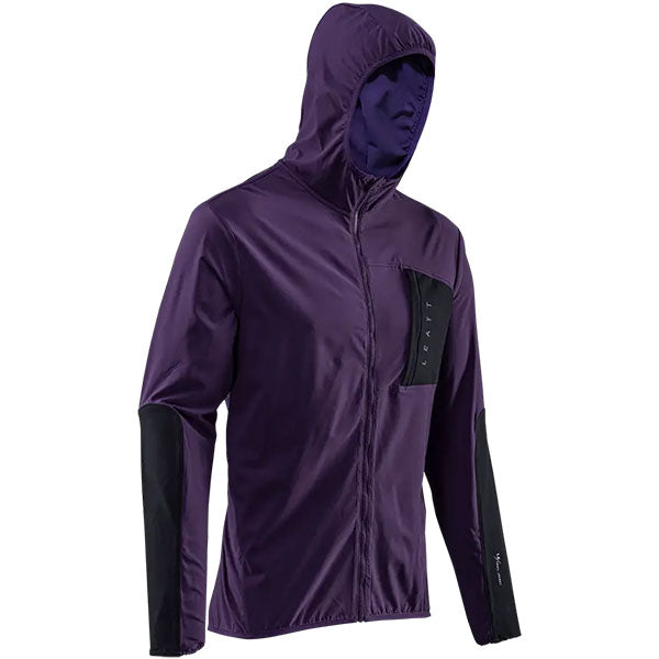 Detailed product image of Leatt, Trail 1.0 Jacket (MTB) Mountain Bike in Black, Colors: Black, Glow, Teal, Velvet, Sizes: 2-3, SKU: 5024130330
