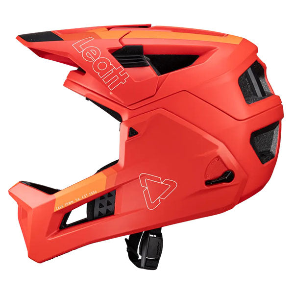 Detailed product image of Leatt, V25 Enduro 4.0 Helmet (MTB) Mountain Bike in Red, Colors: Loam, Red, Stealth, White, Sizes: LG, MD, SM