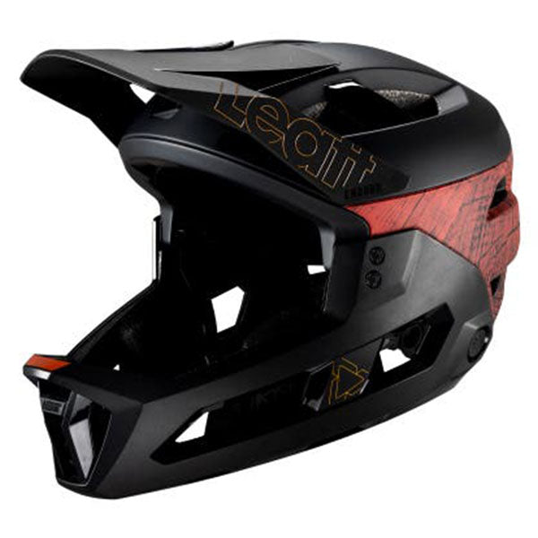 Product photo showing Leatt, V25 Enduro 3.0 Helmet (MTB) Mountain Bike, Colors: Glow, Pistachio, Rust, White, Sizes: LG, MD, SM, SKU: 1024120290