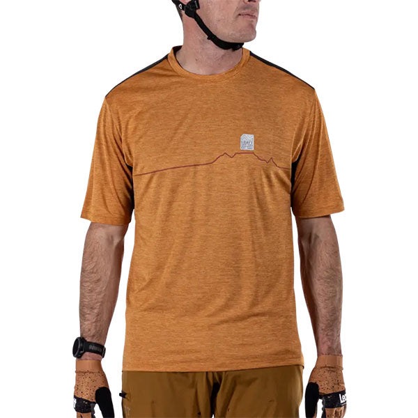Product image of Leatt, Trail 1.0 Jersey (MTB) Mountain Bike in Black, Colors: Black, Loam, Rust, Teal, Sizes: 2-3, SKU: 5025103905
