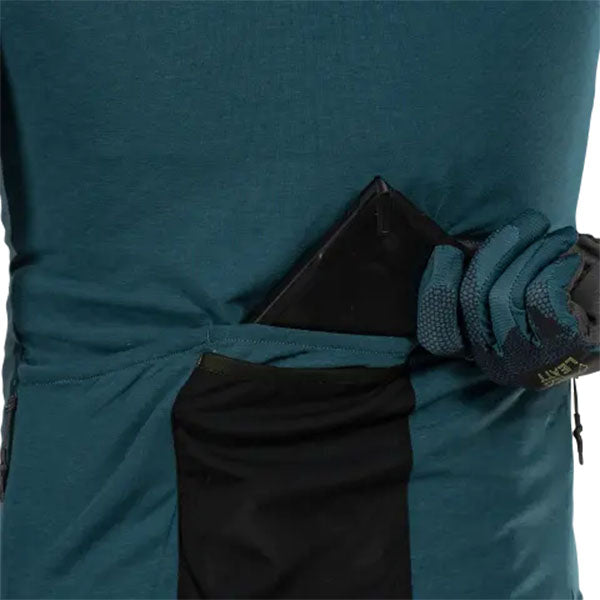 Product image of Leatt, MTB Endurance 4.0 Long Sleeve Jersey in Black, Colors: Black, Lava, Teal, Sizes: 2-3, SKU: 5025103360