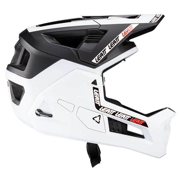 Product photo showing Leatt, V25 Enduro 4.0 Helmet (MTB) Mountain Bike, Colors: Loam, Red, Stealth, White, Sizes: LG, MD, SM
