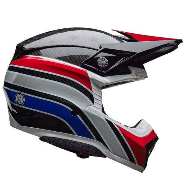 motorcycle helmet, showing aerodynamic shell design, ventilation ports, and secure retention system built for rider comfort and protection. SKU 07165411.