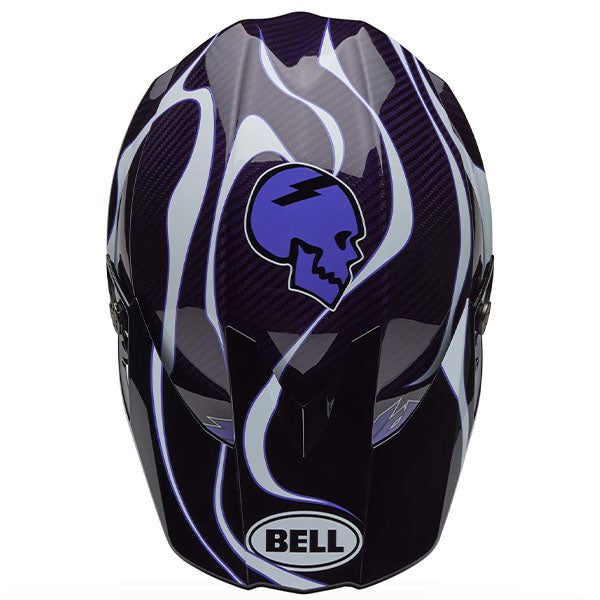 motorcycle helmet, showing aerodynamic shell design, ventilation ports, and secure retention system built for rider comfort and protection