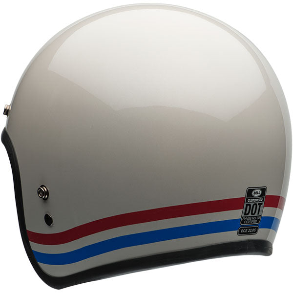 motorcycle helmet, rear view, showing aerodynamic shell design, ventilation ports, and secure retention system built for rider comfort and protection. SKU 07153129.