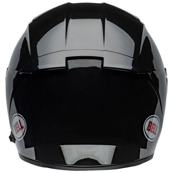 motorcycle helmet, rear view, showing aerodynamic shell design, ventilation ports, and secure retention system built for rider comfort and protection. SKU 07160886.