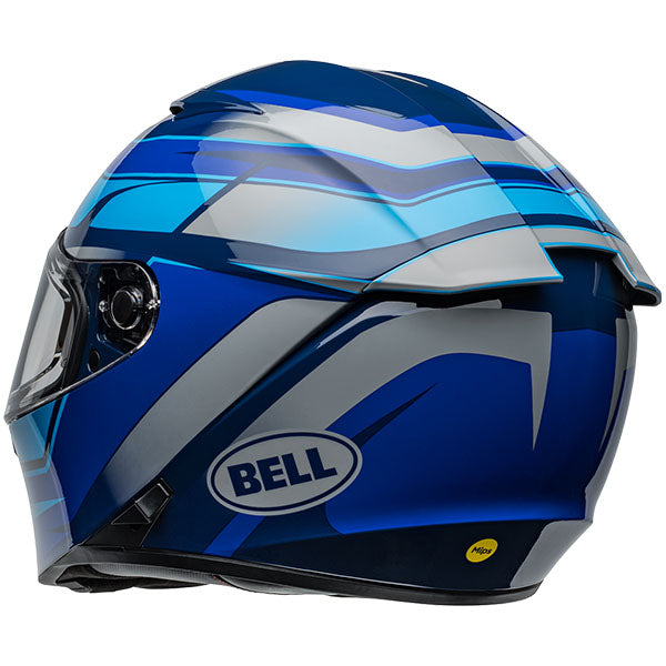 motorcycle helmet, showing aerodynamic shell design, ventilation ports, and secure retention system built for rider comfort and protection