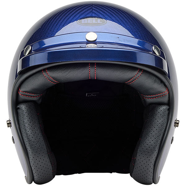 motorcycle helmet, front view, showing aerodynamic shell design, ventilation ports, and secure retention system built for rider comfort and protection. SKU 07164360.
