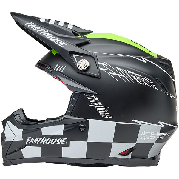 motorcycle helmet, showing aerodynamic shell design, ventilation ports, and secure retention system built for rider comfort and protection