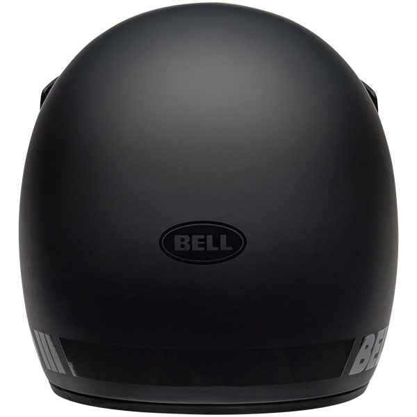 motorcycle helmet, rear view, showing aerodynamic shell design, ventilation ports, and secure retention system built for rider comfort and protection. SKU 07152110.