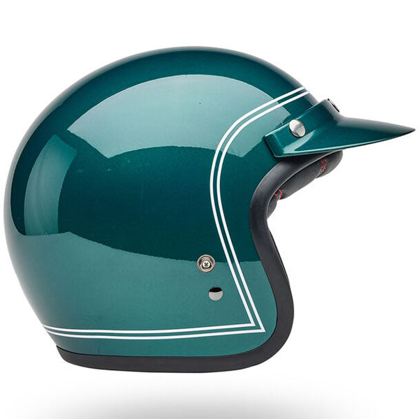 motorcycle helmet, side view, showing aerodynamic shell design, ventilation ports, and secure retention system built for rider comfort and protection. SKU 07164118.