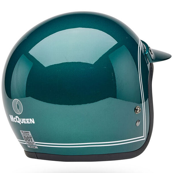 motorcycle helmet, side view, showing aerodynamic shell design, ventilation ports, and secure retention system built for rider comfort and protection. SKU 07164119.