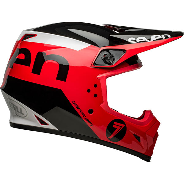 motorcycle helmet, showing aerodynamic shell design, ventilation ports, and secure retention system built for rider comfort and protection. SKU 07144802.
