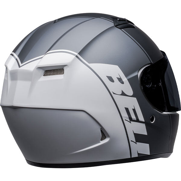 motorcycle helmet, rear view, showing aerodynamic shell design, ventilation ports, and secure retention system built for rider comfort and protection. SKU 07137172.