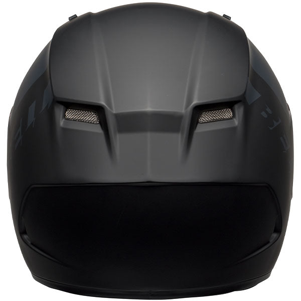 motorcycle helmet, rear view, showing aerodynamic shell design, ventilation ports, and secure retention system built for rider comfort and protection. SKU 07123735.