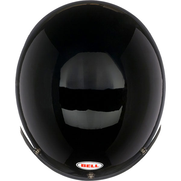 motorcycle helmet, top view, showing aerodynamic shell design, ventilation ports, and secure retention system built for rider comfort and protection. SKU 07049166.