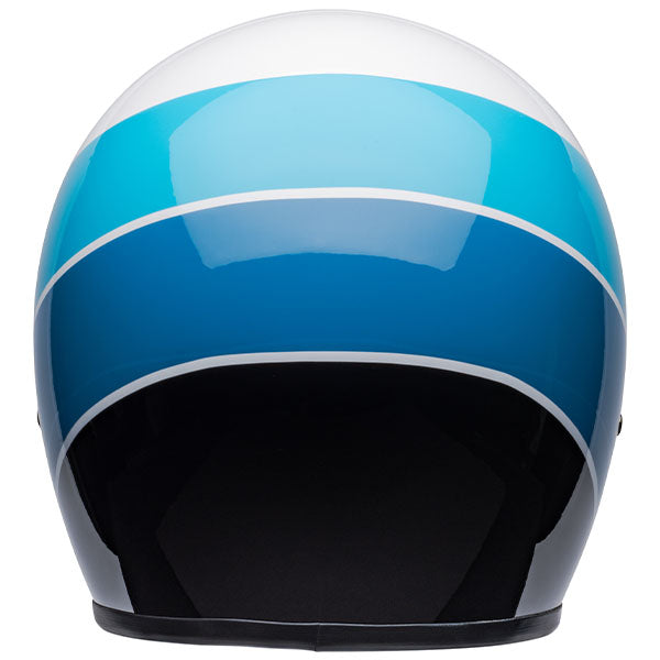 motorcycle helmet, rear view, showing aerodynamic shell design, ventilation ports, and secure retention system built for rider comfort and protection. SKU 07136914.