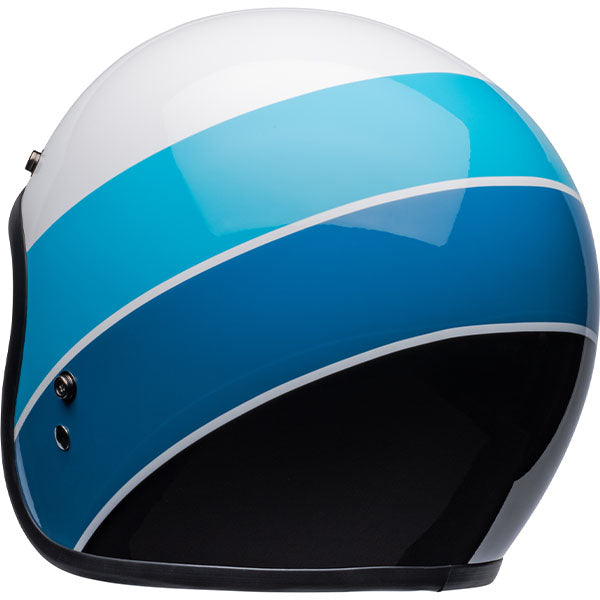 motorcycle helmet, rear view, showing aerodynamic shell design, ventilation ports, and secure retention system built for rider comfort and protection. SKU 07123804.