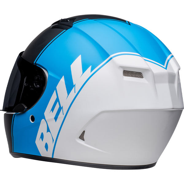 motorcycle helmet, rear view, showing aerodynamic shell design, ventilation ports, and secure retention system built for rider comfort and protection. SKU 07141867.