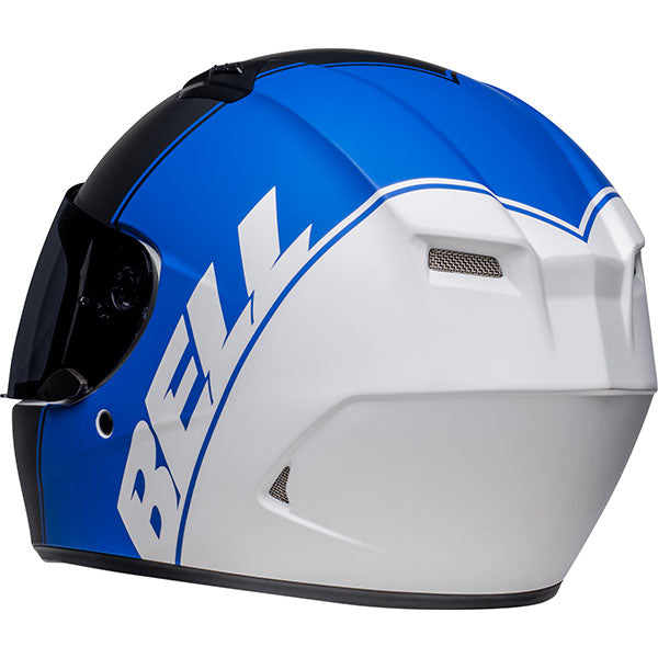motorcycle helmet, rear view, showing aerodynamic shell design, ventilation ports, and secure retention system built for rider comfort and protection. SKU 07141854.