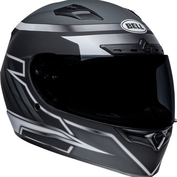 motorcycle helmet, front view, showing aerodynamic shell design, ventilation ports, and secure retention system built for rider comfort and protection. SKU 07141846.