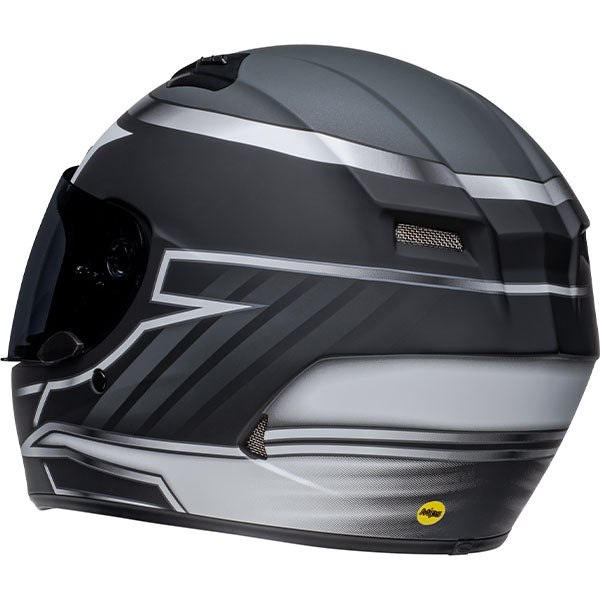 motorcycle helmet, rear view, showing aerodynamic shell design, ventilation ports, and secure retention system built for rider comfort and protection. SKU 07141845.