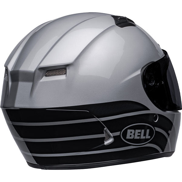 motorcycle helmet, rear view, showing aerodynamic shell design, ventilation ports, and secure retention system built for rider comfort and protection. SKU 07137231.