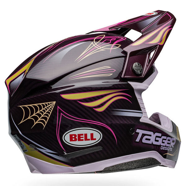motorcycle helmet, showing aerodynamic shell design, ventilation ports, and secure retention system built for rider comfort and protection