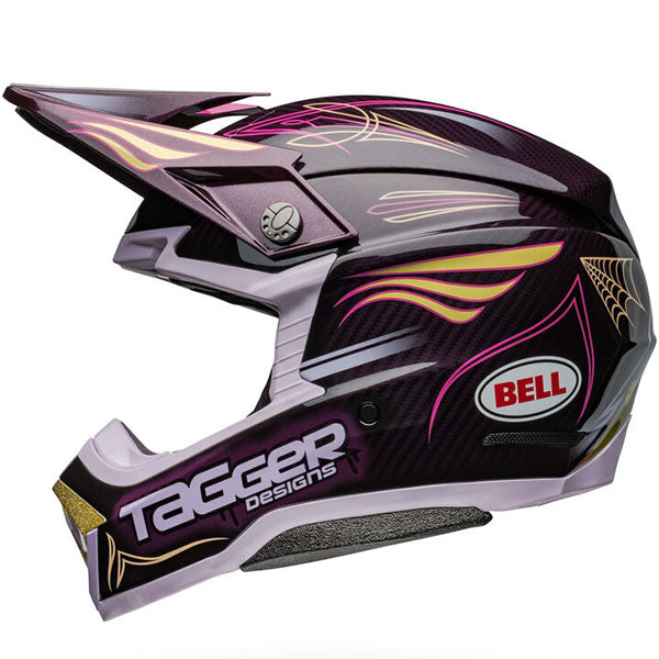 motorcycle helmet, showing aerodynamic shell design, ventilation ports, and secure retention system built for rider comfort and protection