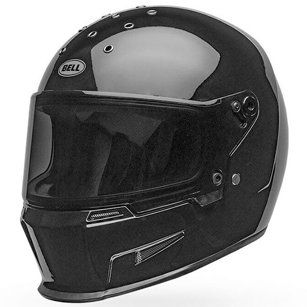motorcycle helmet, front view, showing aerodynamic shell design, ventilation ports, and secure retention system built for rider comfort and protection. SKU 07158146.