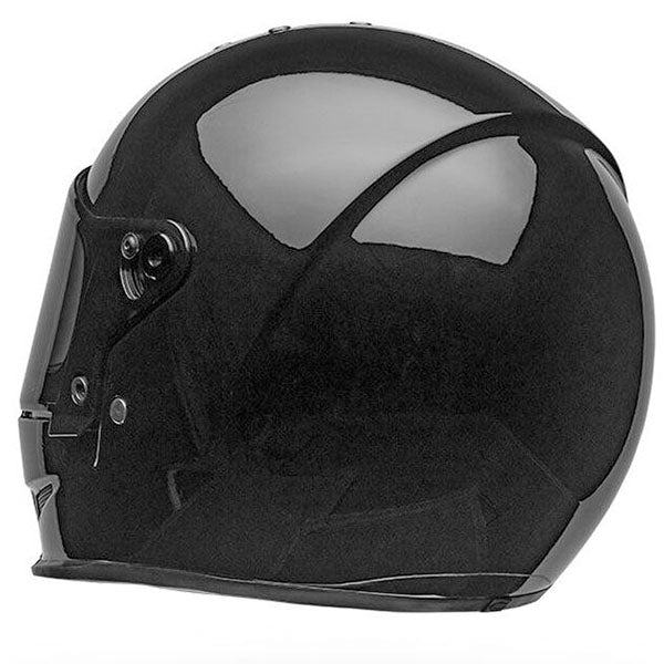 motorcycle helmet, rear view, showing aerodynamic shell design, ventilation ports, and secure retention system built for rider comfort and protection. SKU 07158131.
