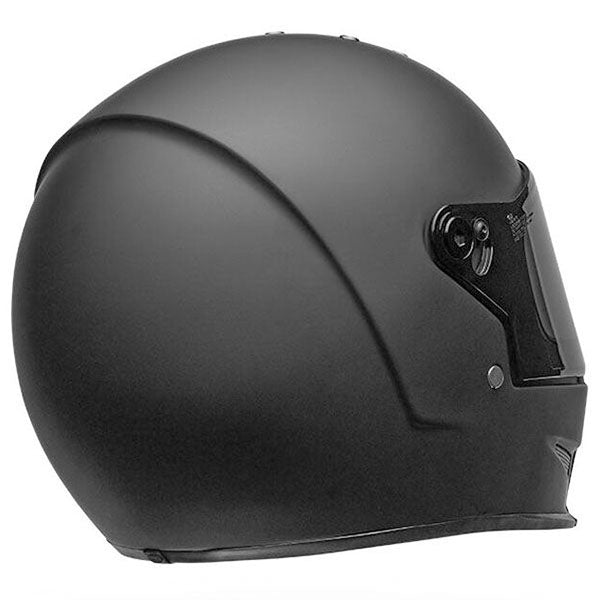 motorcycle helmet, rear view, showing aerodynamic shell design, ventilation ports, and secure retention system built for rider comfort and protection. SKU 07158151.