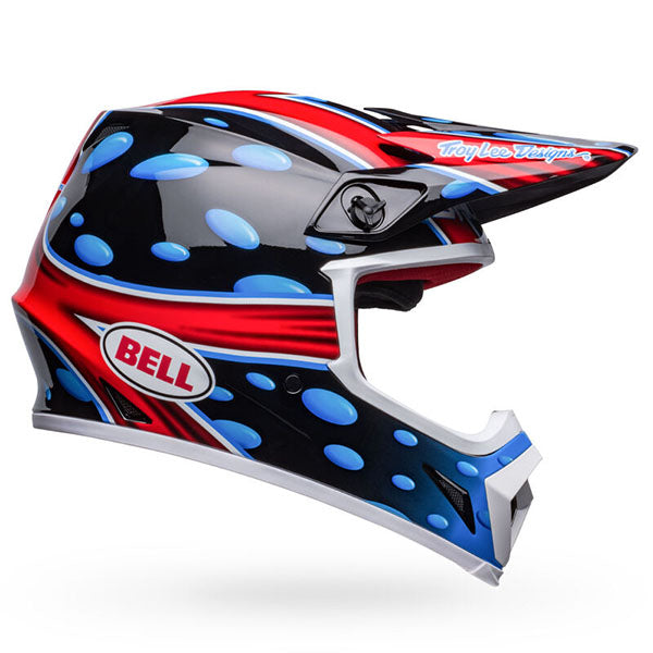 motorcycle helmet, showing aerodynamic shell design, ventilation ports, and secure retention system built for rider comfort and protection. SKU 07148487.