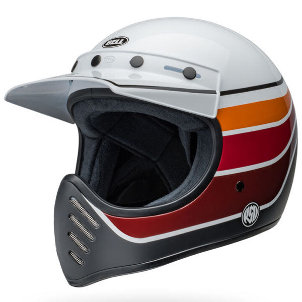 motorcycle helmet, front view, showing aerodynamic shell design, ventilation ports, and secure retention system built for rider comfort and protection. SKU 07158722.