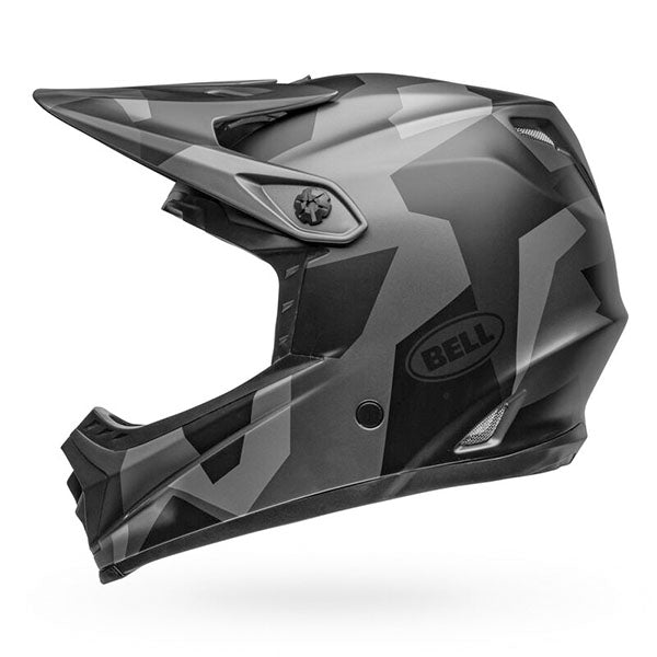 motorcycle helmet, angled view, showing aerodynamic shell design, ventilation ports, and secure retention system built for rider comfort and protection. SKU 07157138.